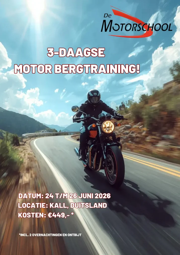 Bergtraining Kall Duitsland 24 t/m 26 juni 2026 De Motorschool Arnhem & Doetinchem